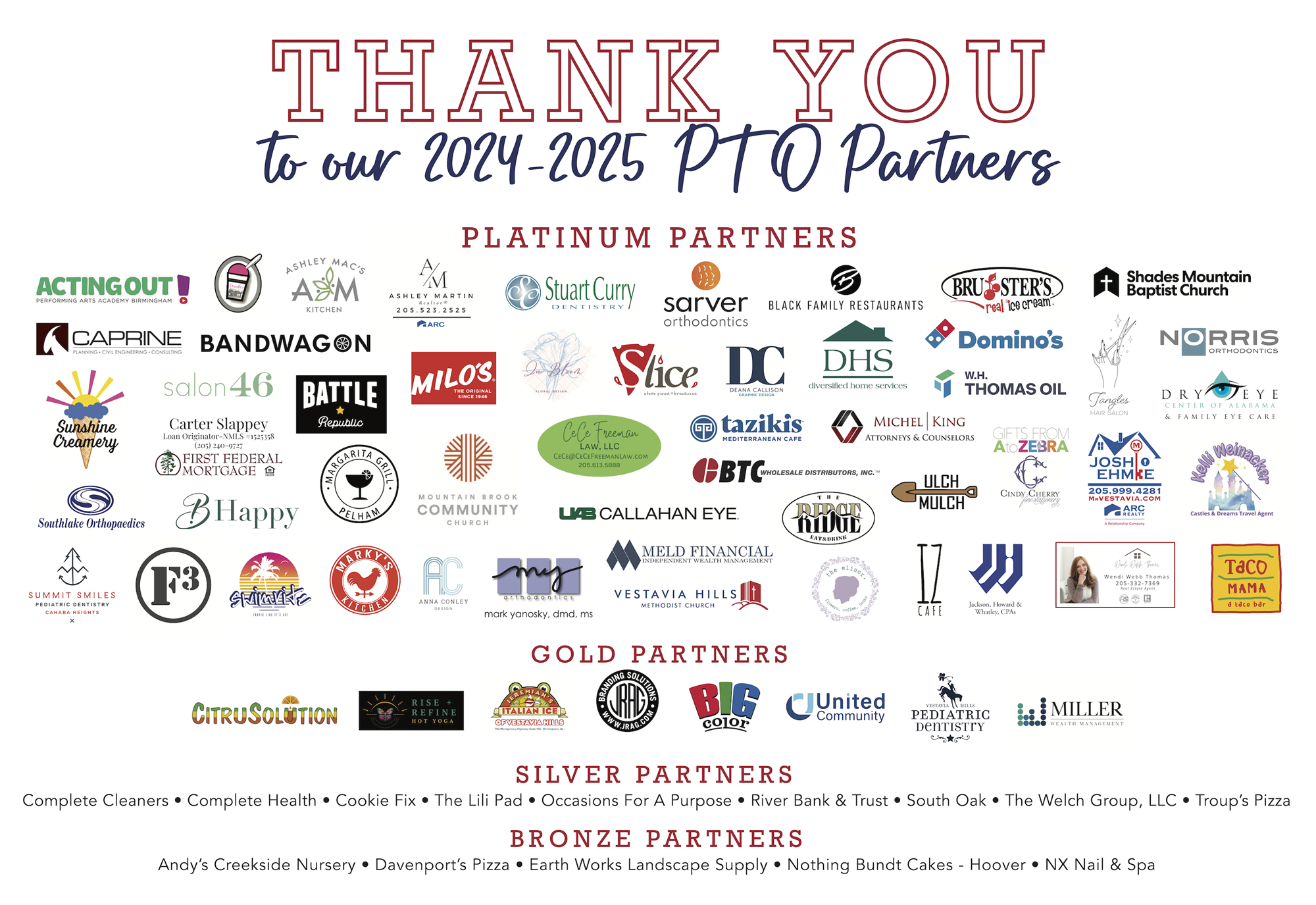 Dolly Ridge 2024-25 PTO Partners